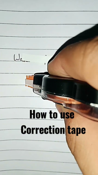 ✓ How To Use Bic Cover-It Correction Fluid Whiteout Review 