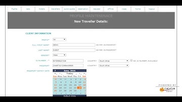 creating traveller profiles