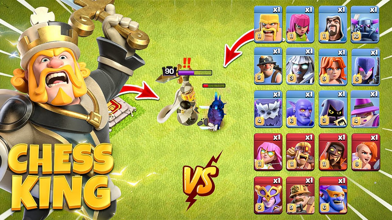 Google Play - Are you ready to raid? 💪 Play against your favorite Clash of  Clans and Clash Royale characters during an epic round of chess on  Chess.com — Checkmate your best