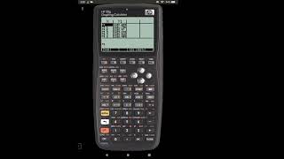 1.2 Regression on the HP 50g Calculator