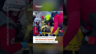 Apartment Block Collapses In Kyiv During Massive Russian Attack