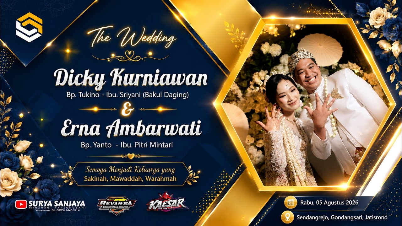 LIVE PERNIKAHAN DICKY & ERNA - REVANSA CAMPURSARI - KAESAR AUDIO - SURYA SANJAYA
