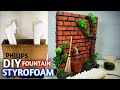 Beautiful Tabletop Indoor Water Fountain with Styrofoam - REALISTIC PURE WATER MINIATURE