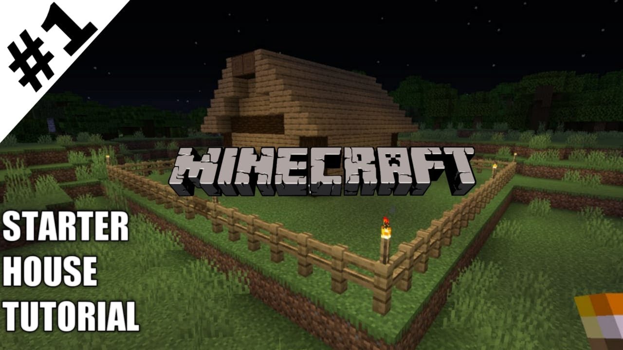 Minecraft Starter House Tutorial - YouTube