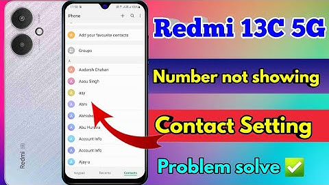 redmi 13c 5g number nahi show kar raha hai, redmi 13c 5g number not showing