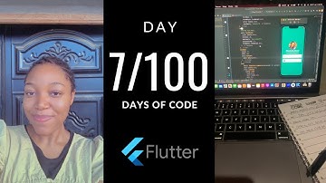 Day 7 of #100daysofcode : Learning Flutter & Dart #coding #100dayschallenge #flutter #dart #tech
