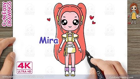 How to Draw Mira (Kpop Demon Hunters) – Easy Step by Step Tutorial 🎨