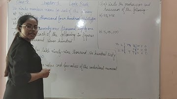 CBSE class 5 Maths chapter 1- look back