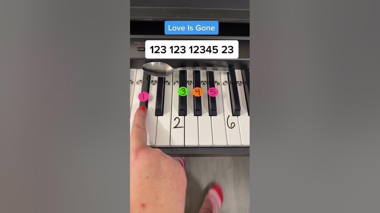 Love Is Gone Piano Tutorial 🥺♥️ #piano #pianotutorial