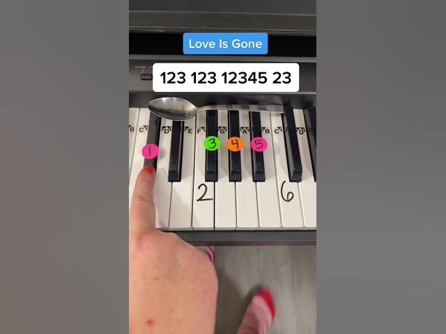 Love Is Gone Piano Tutorial 🥺♥️ #piano #pianotutorial