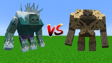 Mutant Husk Vs Mutant Frozen Zombie - Minecraft Mob Battle