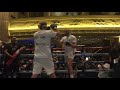 WOW - THE GYPSY KING TYSON FURY ARRIVES IN VEGAS & DESTROYS THE PADS IN FRONT OF US. FANS