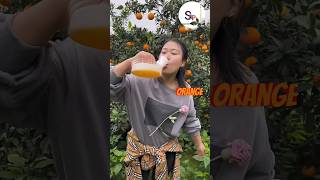 tested orange juice orange garden shorts