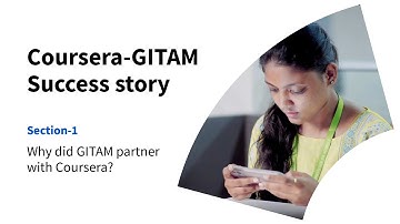 Why did GITAM partner with Coursera?