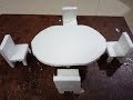DIY: how to make dinning table with thermocol -miniature craft DIY: how to make dinning table with thermocol -miniature craft