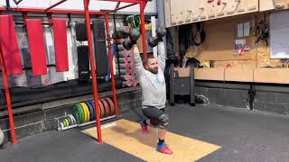 Dual Dumbbell Split Jerk