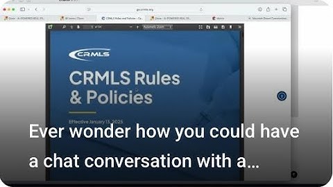 Ever wonder how you could have a chat conversation with a CRMLS Rules Expert?