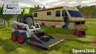 Mowing OVERGROWN Property! (Abandoned RV) | Xbox | FS25 Lawn & Landscape
