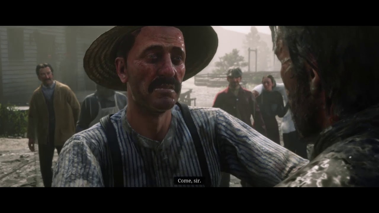 RDR2 Valentine saloon brawl