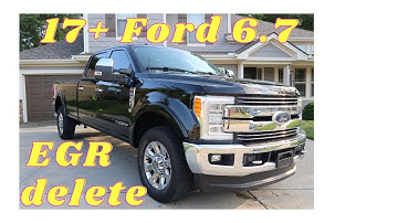 HOW TO DELETE THE EGR COOLER ON  2017/2018/2019 FORD F250 F350 6.7 POWERSTROKE