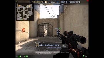 CS GO Noscope thru mid doors with a scout