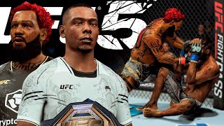 UFC 5 CAREER MODE #7 - JAMAHAL HILL REMATCH! HE TOOK HIS BELT BACK?!