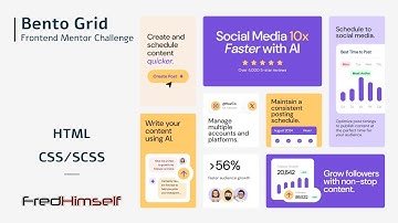 Bento Grid | Frontend Mentor Challenge (free) | FredHimself