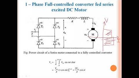 Single phase full controlled converter fed DC Series Motor