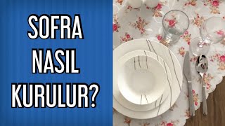Sade Sofra Düzeni Davet Sofrası Hazırlama