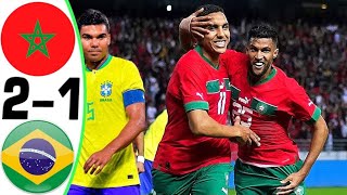 Brazil vs Morocco 1-2 Extended Highlights 1080i FHD