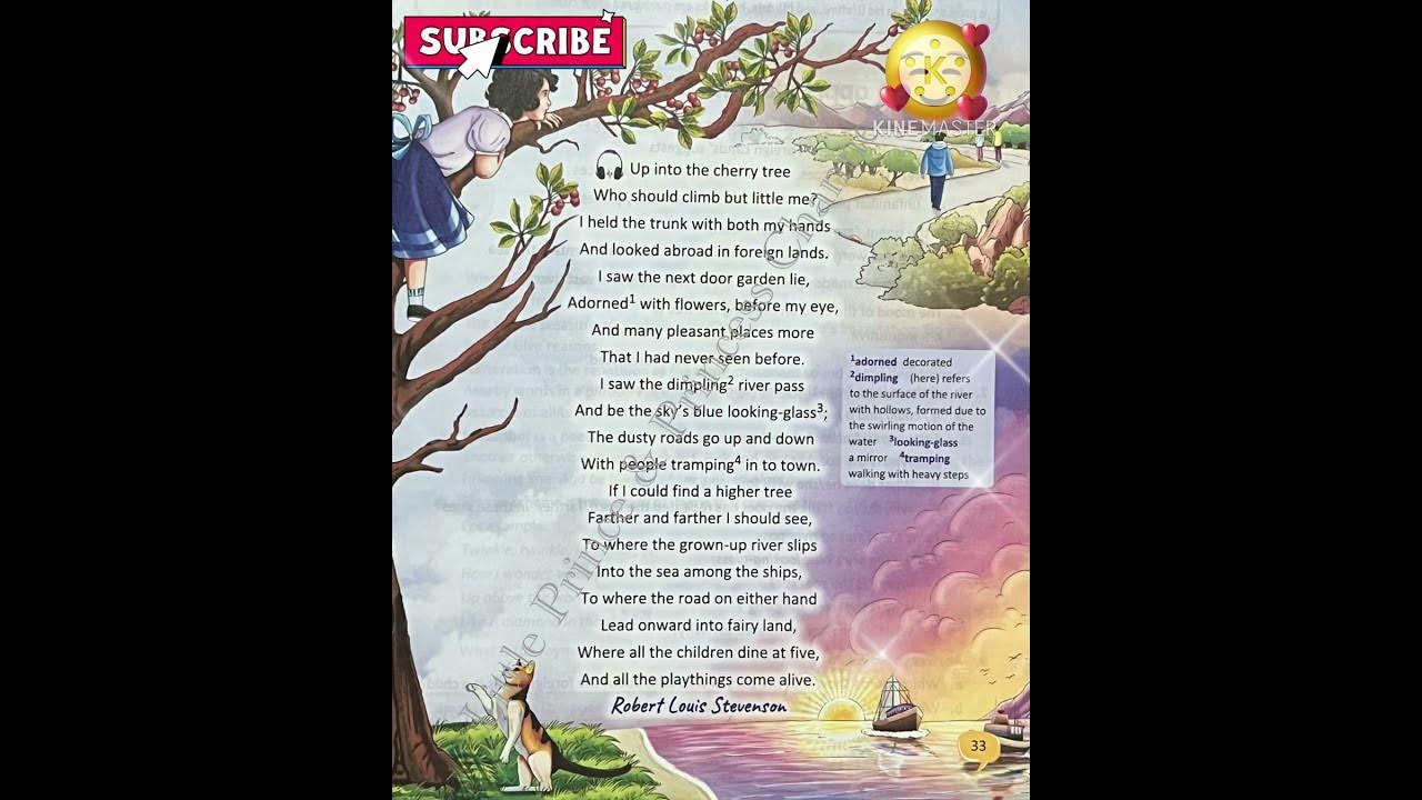 Foreign Lands Up Into The Cherry Tree 6th Std English Poem New foreign-lands-up-into-the-cherry-tree-6th-std-english-poem-new
