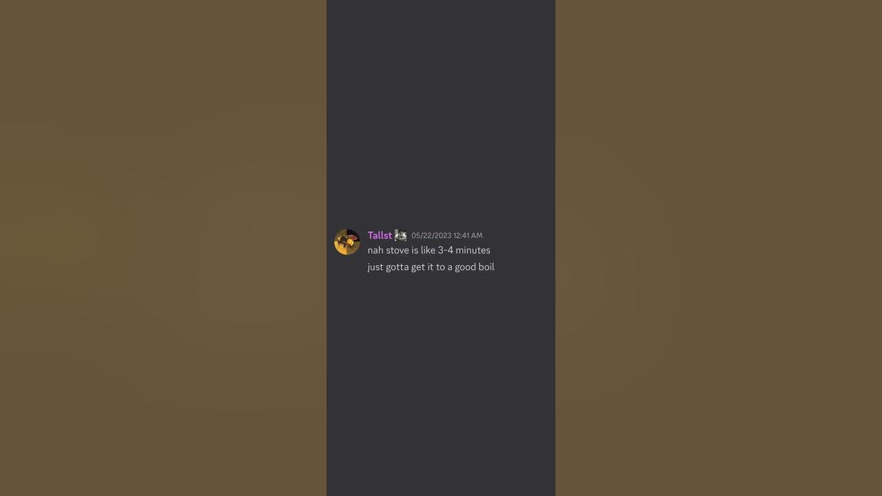 Asking Discord Users How long do you cook instant ramen noodles for