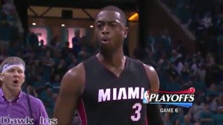 Dwyane Wade Full Highlights 2016 Playoffs R1G6 at Hornets   23 Pts, 6 Rebs, 4 Ast, CLUTCH!