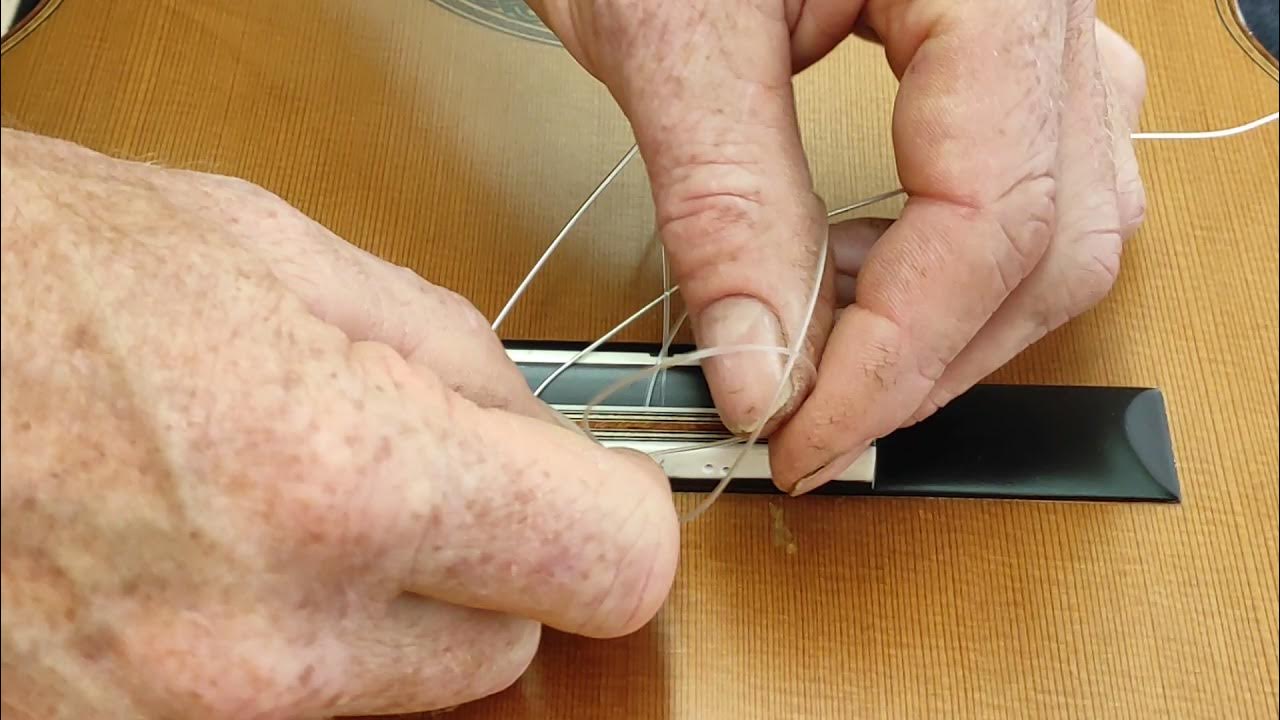 12 hole tieblock classical guitar string tying YouTube