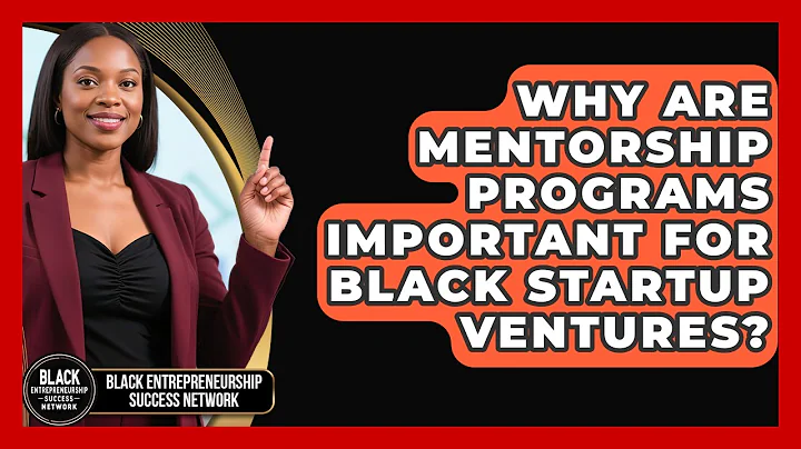 Why Are Mentorship Programs Important for Black Startup Ventures?