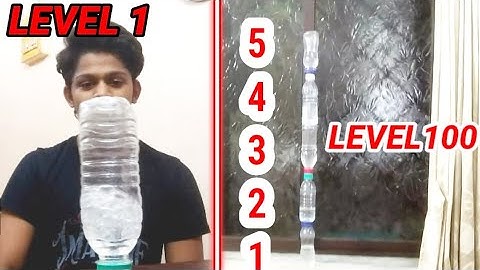 Water Bottle Flip LEVEL 1 TO LEVEL 100 (Ft. Dude perfect) | Let