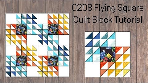 0208 Flying Square Quilt Block Tutorial | Block of the Day 2023 | AccuQuilt | Rotary Cutting