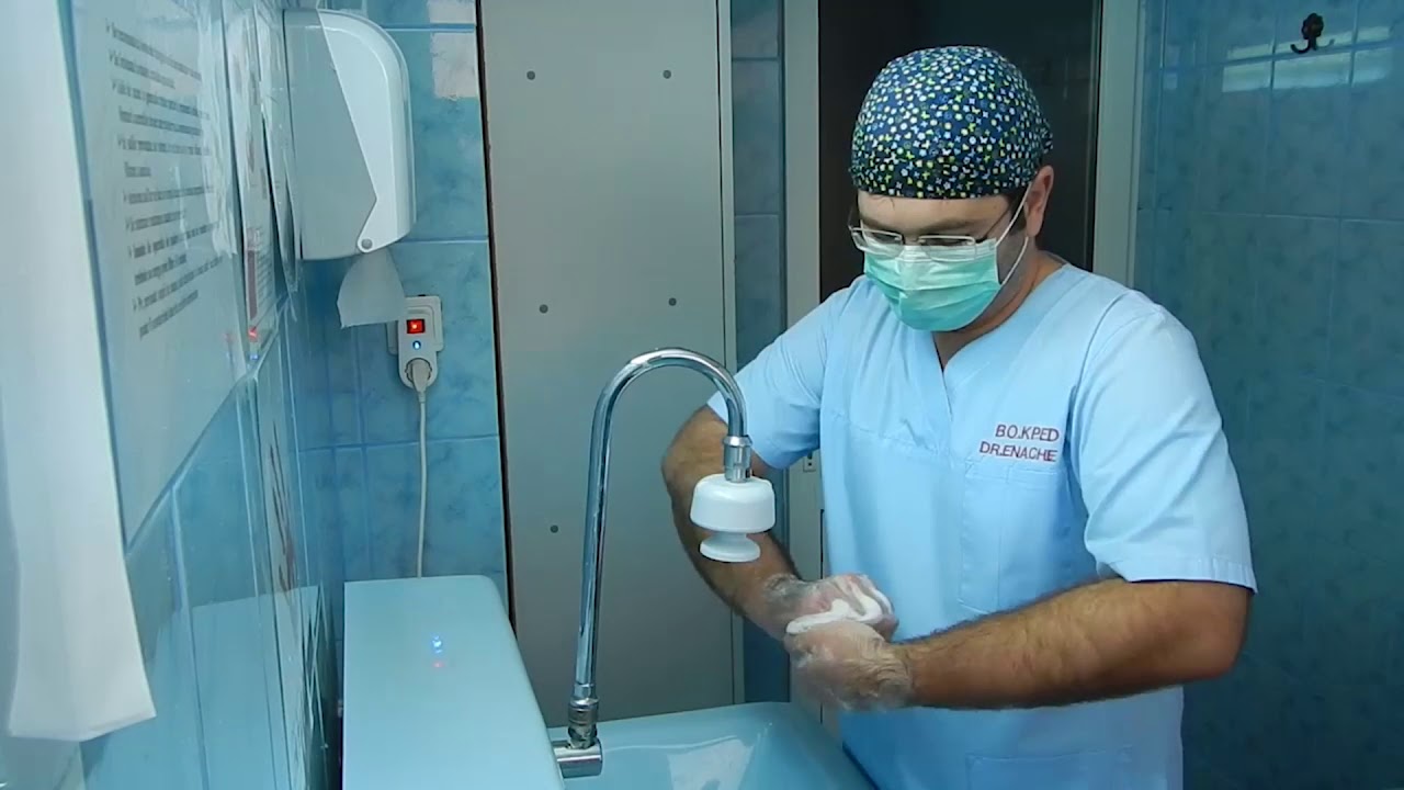 Dr Florin-Daniel Enache, SJU Constanta: cum se spala pe maini un chirurg ortoped pediatru