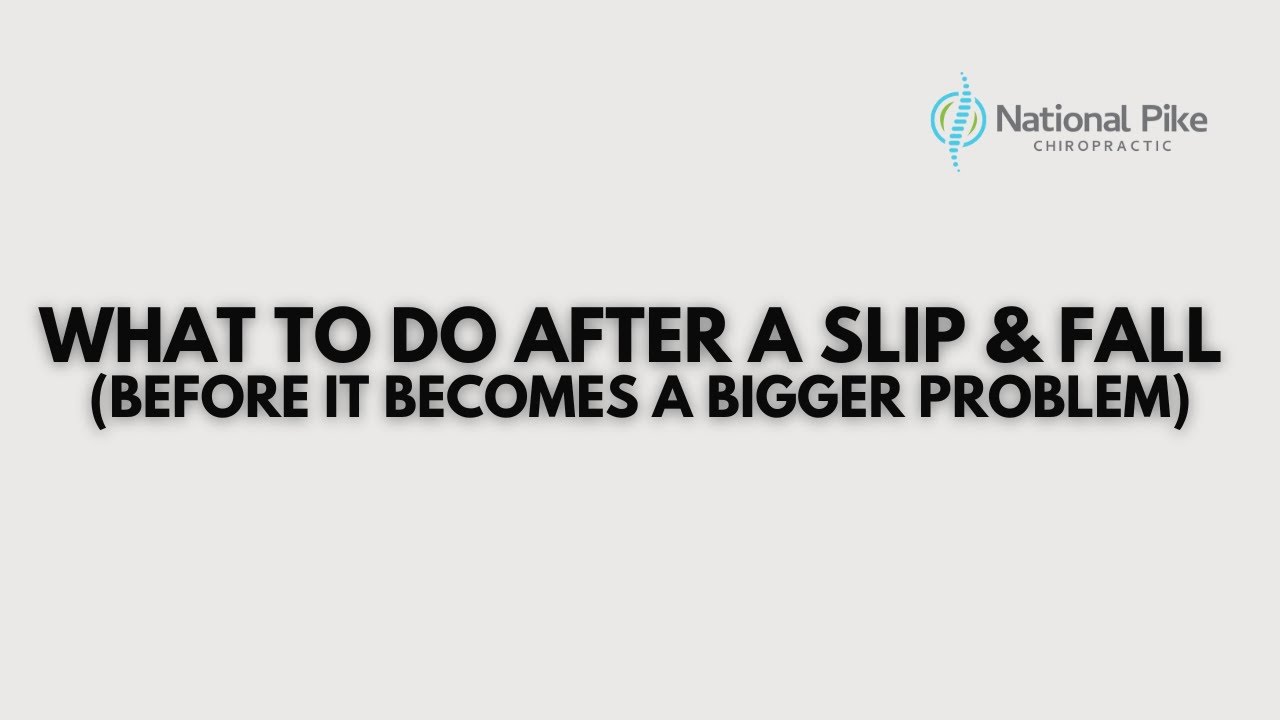 What to Do After a Slip & Fall (Before It Becomes a Bigger Problem)