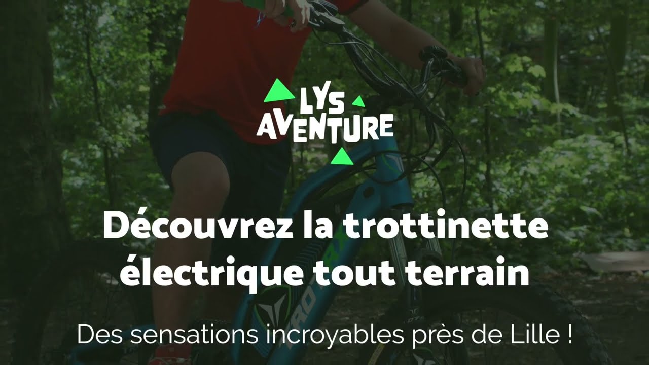Trottinettes électriques tout terrain Lys aventure près de Lille