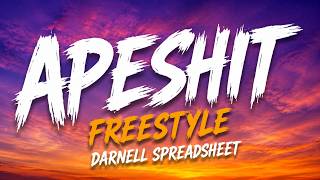 Apeshit Freestyle - Darnell Spreadsheet | Official Lyric Video