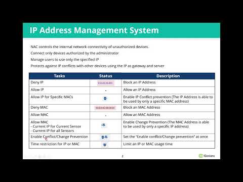 Explanation : IPAM Feature in Genian NAC