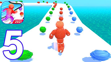 Rope-Man Run - Gameplay Part 5 All Levels 18-24 Max Level (Android, iOS) #5