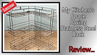 Review of Stainless steel kitchen stand | My kitchen | Organized and space saving rack