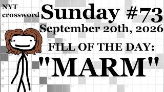 Sunday, 9/20/26 -- NYT Crossword with Sam