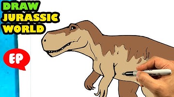 How to Draw JURASSIC WORLD - Megalosaurus