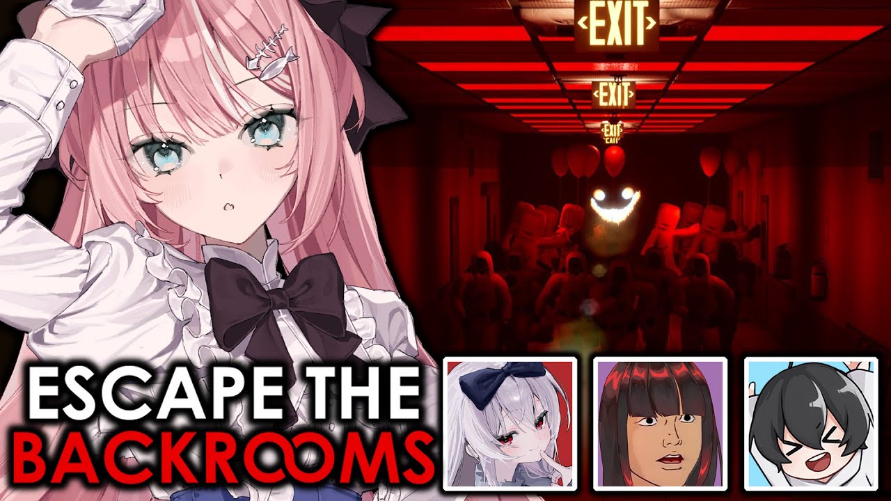 【 後室/Backrooms 】全YT最吵的直播😞 | Ft.紅月.亞洛赫.偏頭 | Rluo Ch. 阿洛《 Escape the Backrooms 》