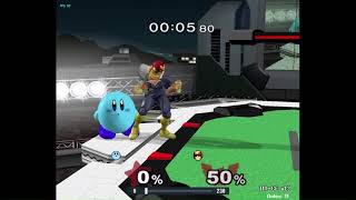 Reverse down-tilt at ledge showcase