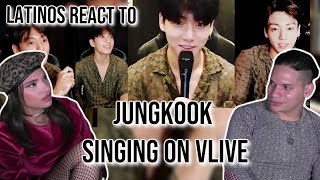 Latinos react to Jungkook singing 'Leave the door open' 'Stay' & 'Peaches' on VLIVE 😎👌✨