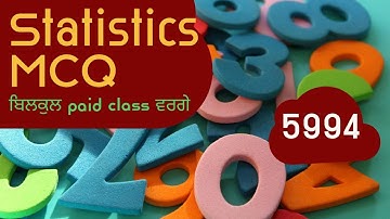 Statistics Exam Level MCQ ,Math  ett second exam,5994 math live class.Lecture-36